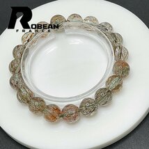 逸品 EU製 定価5万円★ROBEAN・グリーントルマリンルチルクォーツ★ブレスレット パワーストーン 天然石 綺麗 11.5-12mm 1001G1299_画像3