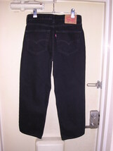 復刻 リーバイス Levis 550 RELAXED FIT ブラックデニム パンツ 30/30 00550-0260 シルバータブ 560 黒_画像4