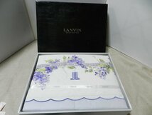 LANVIN　ダウンケット　紫　未使用品　泰道リビング_画像1