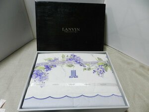 LANVIN　ダウンケット　紫　未使用品　泰道リビング