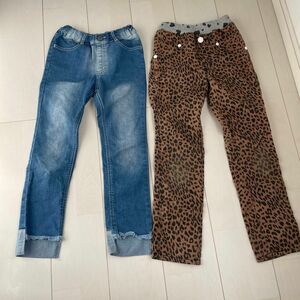 キッズ ズボン 130 2本セット Lee