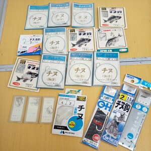 チヌ針　ハリス付き　1号～4号　16点　万能　他　堤防　磯釣り　他　仕掛け　釣具　j8742