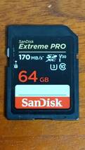 【送料120円～】サンディスク／SanDisk 64GB Extreme Pro 超高速170MB/s class10 UHS-I U3 V30 SDXCカード_画像3
