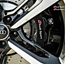 ◆ Audi Sport 耐熱デカール ステッカー ◆ ドレスアップ ブレーキキャリパー / カバー エンブレム アウディ スポーツ R/RS R8 Q TT A S_画像2