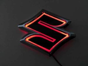  Suzuki 5D LED emblem exchange type 10.7cm×9.7cm red SWIFT jimny