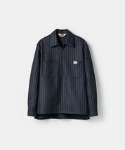 BEN DAVIS × UNITED ARROWS & SONS＞ HALF ZIP SHIRT ベンデイビス ストライプ シャツ ユナイテッドアローズ&サンズ_画像2