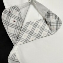 バーバリーブラックレーベル■ノバチェック使い ホース刺繍 3(L) 白 オックスフォード長袖BDシャツ BURBERRYBLACKLABEL■_画像5