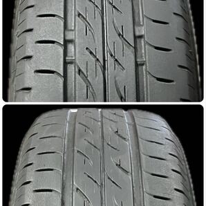 2021年製.国産BS付 ミニライト 155/65R13 4J+45 4穴 PCD100 M14 ハブ59 スバル 純正 13インチ アルミ ホイール ミラジーノ MINILITE 再塗装の画像4