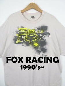 90s 00s FOX RACING ★ モトクロス 半袖 Tシャツ XXL ★ フォックス レーシング アメリカ USA 古着 ビンテージ メンズ エクストリーム