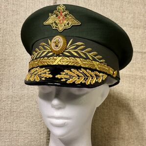 未使用新品 試作品? ロシア軍 略式常勤服 オフィスナヤ 将官用 制帽 ② 60cm 43試作縫製工房製 ロシア連邦軍の画像1