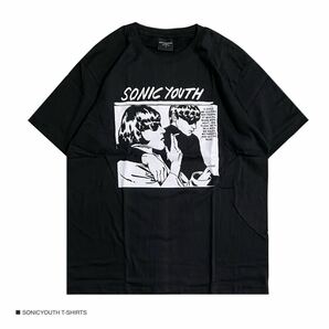 ラスト1点 SONICYOUTH そにソニックユース 半袖 Tシャツ ロック バンドT カジュアル シャツ ブラック Lサイズ