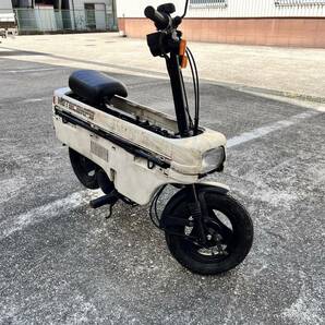 【 モトコンポ 】１円スタート♪ 2ストローク 空冷単気筒 50cc 白  MOTOCOMPO AB12 HONDA 大阪堺 原付 レトロ 火入れ確認済みの画像7