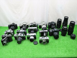 ◇カメラ　フィルムカメラ　一眼レフ　デジタルカメラ　蛇腹カメラ　レンズ等　まとめて　ジャンク　部品取り　リペア◇24-03-E153