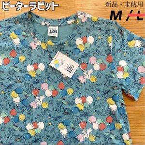 希少！【M】120周年　ピーターラビット　半袖Tシャツ　レディース●綿100% 絵本　アニメ　ルームウェア　グッズ