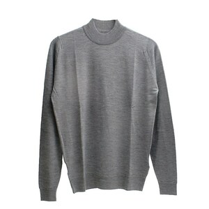 ジョンスメドレー JOHN SMEDLEY HARCOURT モックネック ニット HARCOURT-SILVER-L メンズ silver