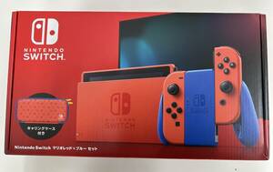 未使用品 NINTENDO SWITCH ニンテンドースイッチ マリオレッド×ブルー セット キャリングケース付き