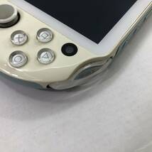 (25378)▲【1円～】PSvita 本体 動作確認済み / ライトブルー ホワイト PCH-2000 ZA14 / 本体シリアルなし 中古品_画像8