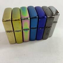 (20157)▽【１円スタート】ZIPPO　ジッポ　7個セット 2016年〜2021年　箱無し　セット売り　まとめ　チタン　中古品_画像6