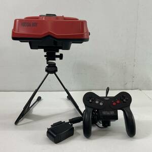 (25860)〓【1円～】任天堂 バーチャルボーイ VUE-001 【VRゲーム機/VRゴーグル/3Dゲーム機/コントローラー・スタンド付き】 中古品