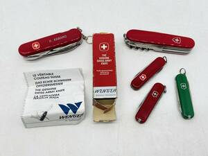 (25603)□victorinox ビクトリノックス マルチツール 5点まとめ売り[アーミーナイフ/はさみ/スモール/栓抜き]現状品