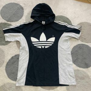 adidas 半袖 パーカー スウェット