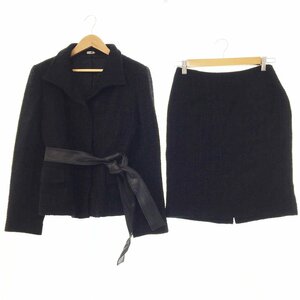 *J&R J&R setup suit long sleeve jacket tight skirt lady's size M black belt attaching 48969 2BB/41724