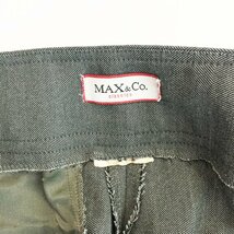 ★Max&Co マックスアンドコー セットアップ スラックス パンツ レディース36 グレー パンツ ストレート シングル 4134087 1BB/90990_画像4