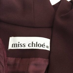 ★未使用 Miss Chloe ミスクロエ 長袖 ラグランスリーブ ジャケット サイズ40 レディース パープル 赤茶 ブルゾン アウター 2BB/91000の画像5