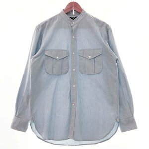 ● Cabane de Zucca cutskka с длинным рукавом оксфордский карман размер рубашки M-L светло-голубой хлопок 1AA/91111