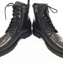 ◆未使用 ALLSAINTS オールセインツ レースアップレザーブーツ BLAZE BOOT MZ569X メンズ UK9 US10 日本サイズ28cm ブラック 5AB/41849_画像5