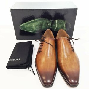 ◆未使用 MAGNANNI マグナーニ 15024 ABRAHAN CUREO レースアップレザーシューズ メンズ サイズ43 26.5cm程度 ブラウン 5AC/41830