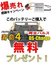 劣化防止パルス付 バッテリーセットバッテリーの寿命を延ばし、性能を引き出す 『DS Charge』　【 75D23L用　】_画像2