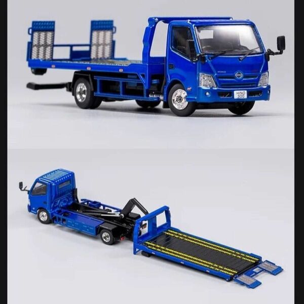 GCD 1/64 日野 HINO 300 デュトロ 積載車 トラック 花見台自動車 キャリアカー レッカー車 トヨタ ダイナ