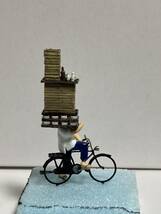 エコーモデル 自転車未塗装キットHO(1/80)　451塗装済み組立て完成品　昭和の蕎麦屋出前_画像10