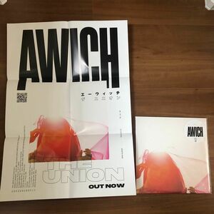 THE UNION カラーヴァイナル仕様 2枚組アナログレコード LP Awich 完全生産限定盤 購入者特典 B2ポスター付き