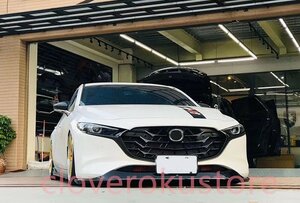 新型 MAZDA 3 フロント グリル グロスブラック マツダ３ アクセラ 2020-2022 エアロ