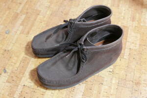 Clarks Clarks wala Be scorching tea U.S. 8 1/2 M 26~26.5cm about secondhand goods 