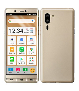 シンプルスマホ5 A001SH[32GB] SoftBank シャンパンゴールド【…