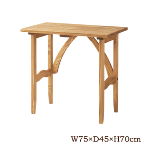  desk wooden width 75cm depth 45cm desk desk natural simple natural tree stylish staying home Work . a little over desk table tere Work wood grain MAZUK-0133