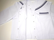 新品 セーラー服 2本ライン 夏服 学生服 スクールウェア コスプレ 中学 高校 送料全国一律385円 -6_画像6