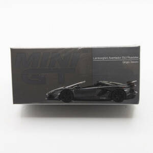 [ST-02650] Mini GT ランボルギーニ アヴェンタドール ロードスター Grigio Telesto 1/64 Lamborghini Aventador SVJ Roadster No.425 模型