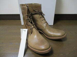 *CARPE DIEM/ Carpe Diem * unused SS07 HORSE FRONT race up leather boots size :42 hose leather boots horn wing company 