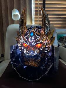 即決価格！信工房 牙狼 役物 翔フェイス オブ ガロ 大型フェイス GARO LED点灯！家庭用コンセント仕様！インテリアに！フィギュア！！