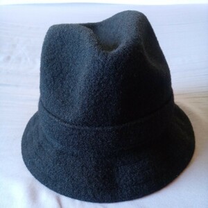 KANGOL ポークパイハット S 黒 中古