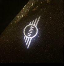 MINI ミニ ミニクーパー ウェルカムカーテシライト2個 ドアランプ ウェルカムライト カーテシランプ ドレスアップ ライト LED ロゴ投影_画像4