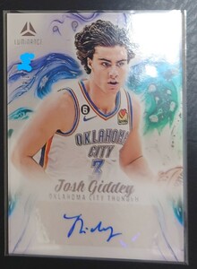 【Josh Giddey】2022-23 Chronicles Luminance Ink #/149 Oklahoma City Thunder Starter