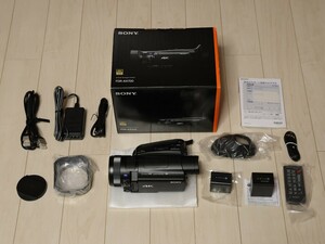 SONY ソニー 4K ビデオカメラ Handycam FDR-AX700 ブラック 光学ズーム12倍 1.0型 Exmor RS CMOSセンサー 予備バッテリー付き送料無料