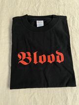 ◆未使用◆黒Tシャツ　Blood◆A-3022_画像2