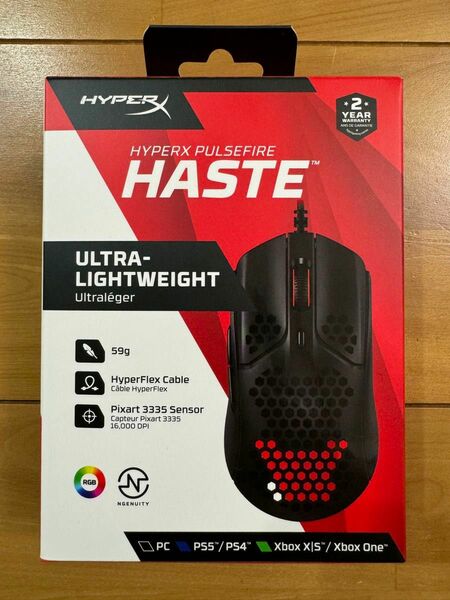 HyperX Pulsefire Haste HMSH1-A-BK/G ゲーミングマウス