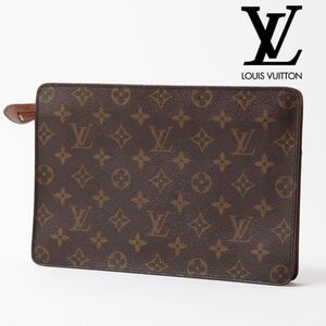 ★1円スタート★LOUIS VUITTON ルイヴィトン ポシェット オム M51795 セカンドバッグ クラッチバッグ モノグラム　メンズ シ